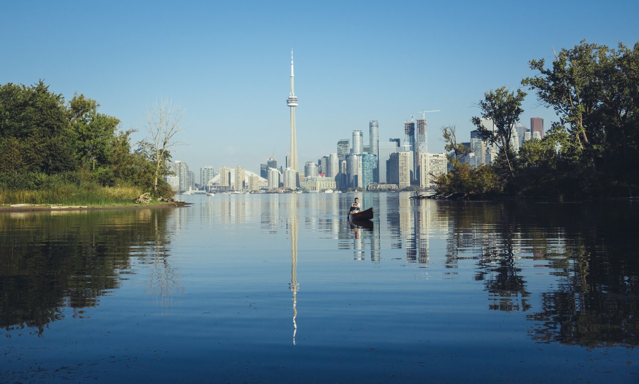 View of Toronto Skyline from Toronto Islands